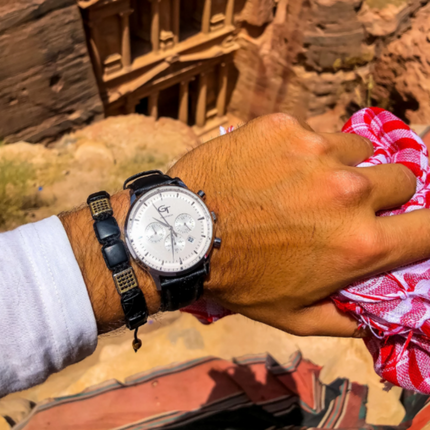 Chronograph mit Lederarmband