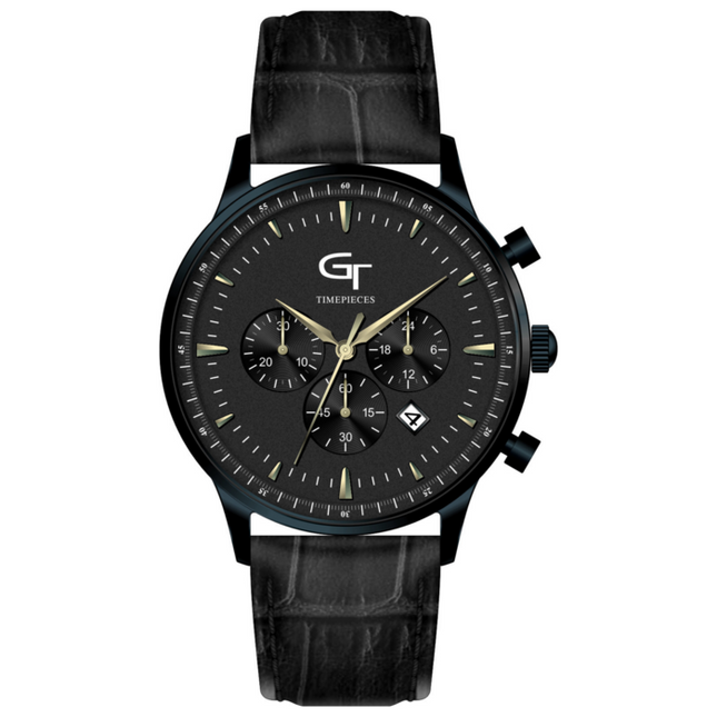 Chronograph mit Lederarmband
