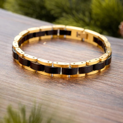 Herrenarmband aus Holz - Gelbe Ulme