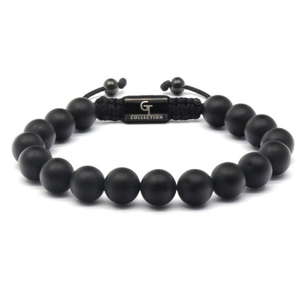 Black Onyx Perlen -Armband