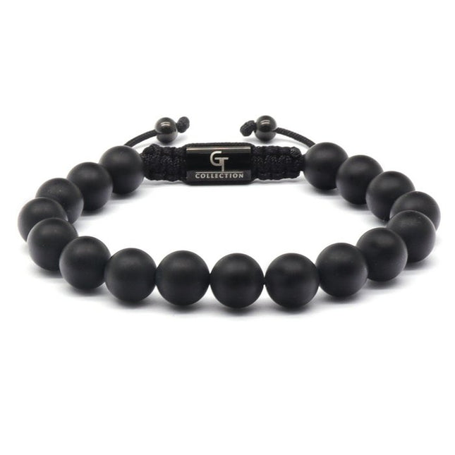 Black Onyx Perlen -Armband