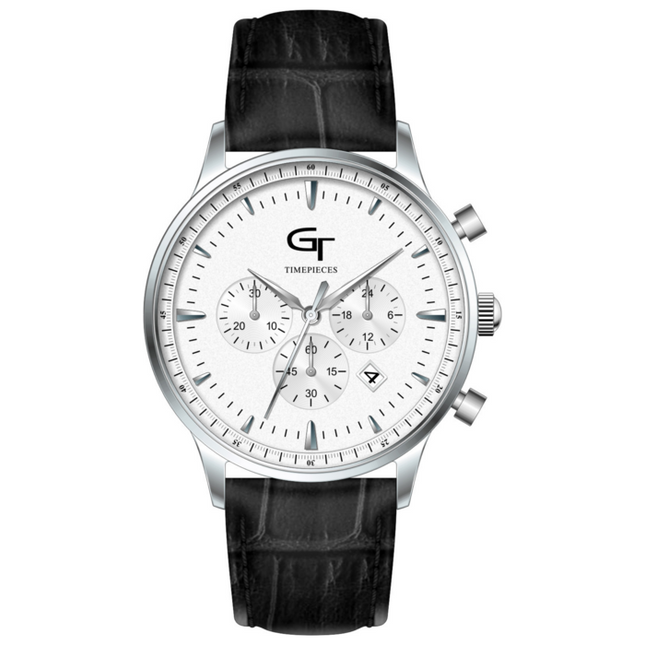 Chronograph mit Lederarmband
