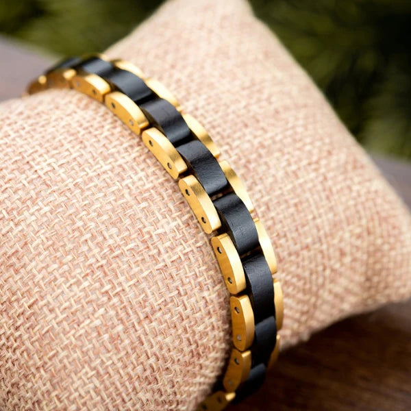 Herrenarmband aus Holz - Gelbe Ulme