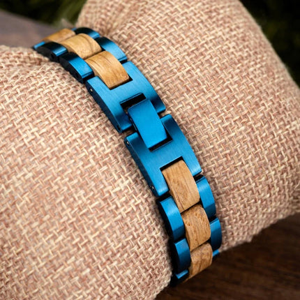 Armband aus Holz - Blaue Kiefer