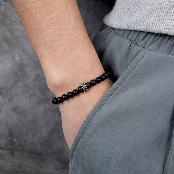 Perlenarmband aus Bronzitstein