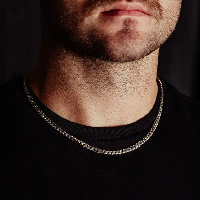 Klassische kubanische Silberkette — 5 mm