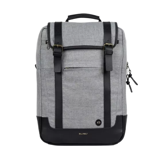 Rucksack aus wasserabweisender Baumwolle in Heather Grey