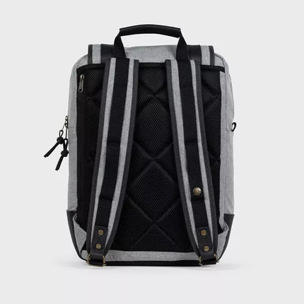 Rucksack aus wasserabweisender Baumwolle in Heather Grey