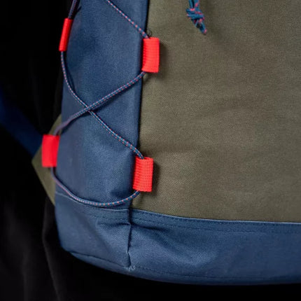 Rolltop-Rucksack – Marineblau und Khaki