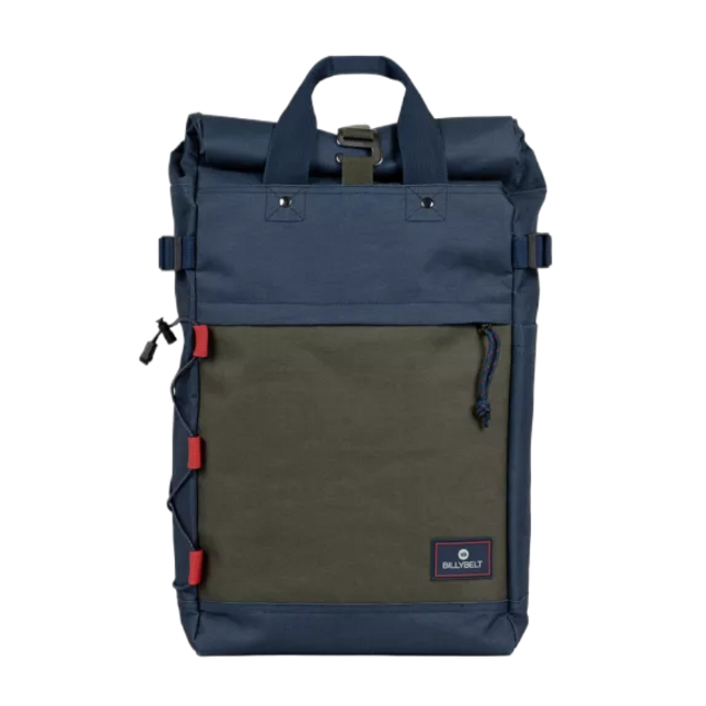 Rolltop-Rucksack – Marineblau und Khaki