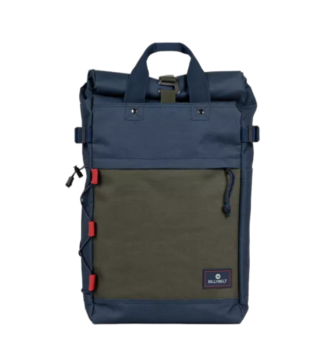 Rolltop-Rucksack – Marineblau und Khaki