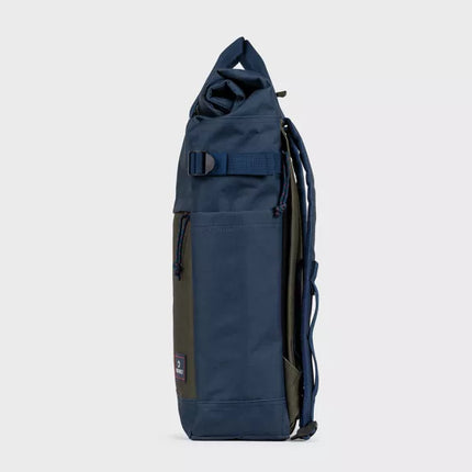 Rolltop-Rucksack – Marineblau und Khaki