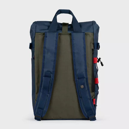 Rolltop-Rucksack – Marineblau und Khaki