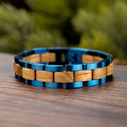 Armband aus Holz - Blaue Kiefer