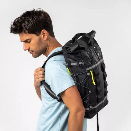 Rolltop-Rucksack – Schwarz