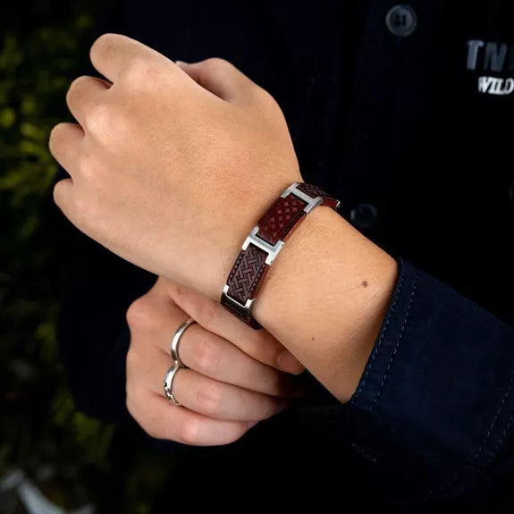 Platane aus edlem Koa-Holz & Edelstahl