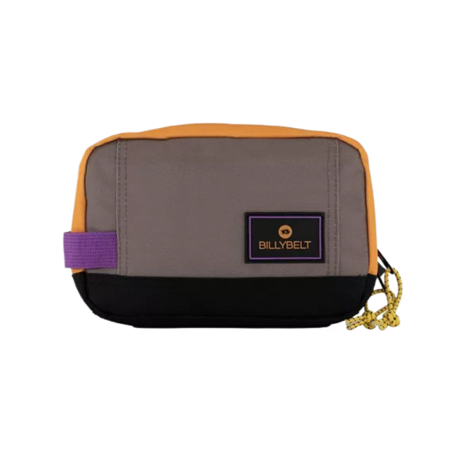 Kulturbeutel Orange taupe