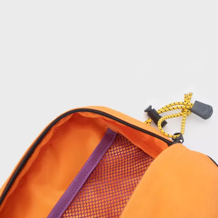 Kulturbeutel Orange taupe