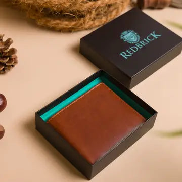 Redbrick Cognac Bifold Lederbrieftasche