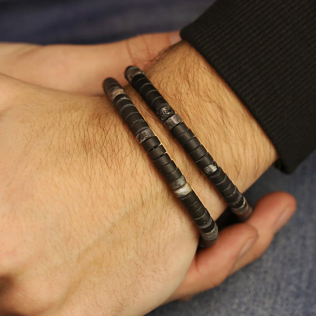 Naturstein Perlen Armband