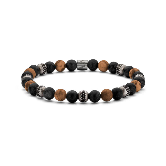 Naturstein Mix Perlen Armband