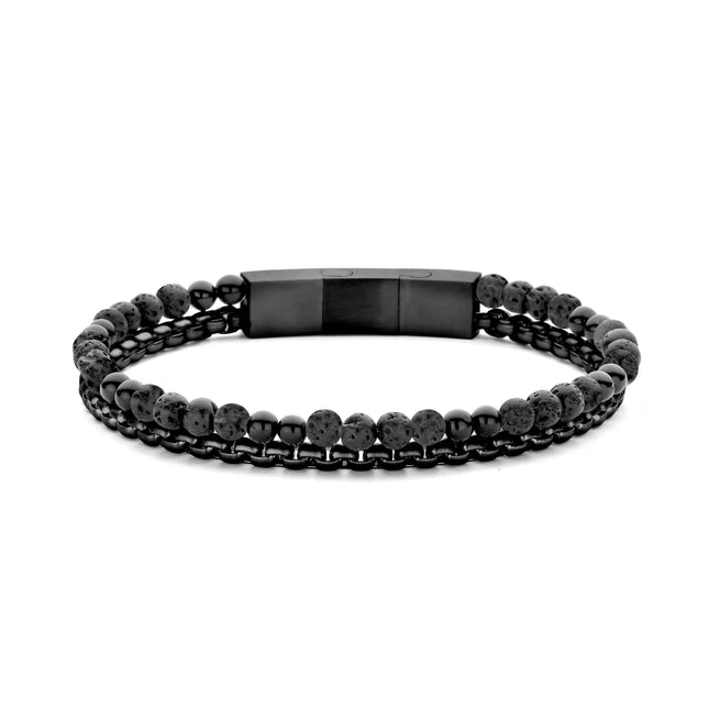 Perlen mit Box Chain Armband