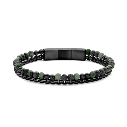 Perlen mit Box Chain Armband