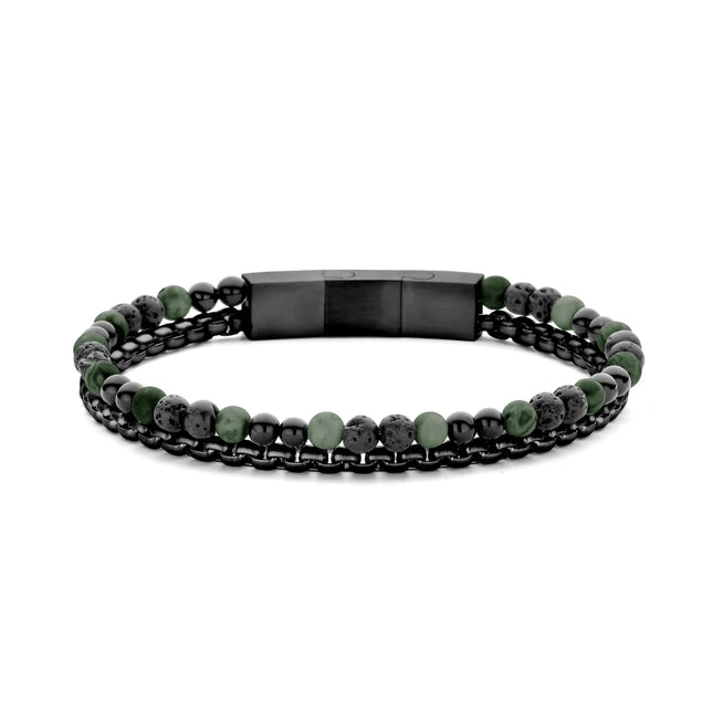 Perlen mit Box Chain Armband