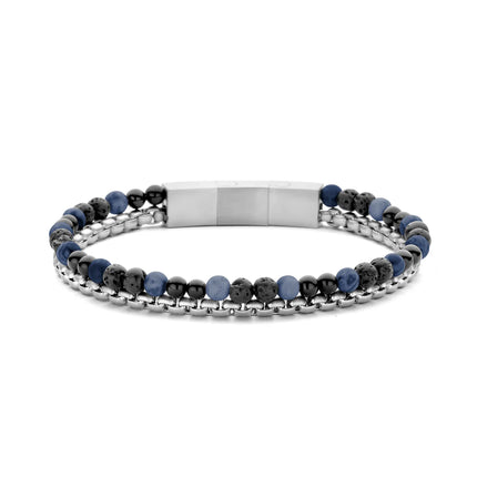 Perlen mit Box Chain Armband