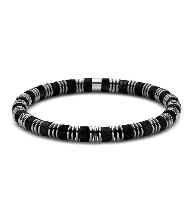 Armband aus Hämatit & Edelstahl