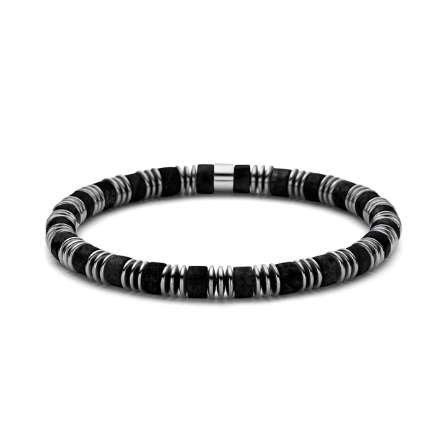 Stahlscheibe Perlen Armband