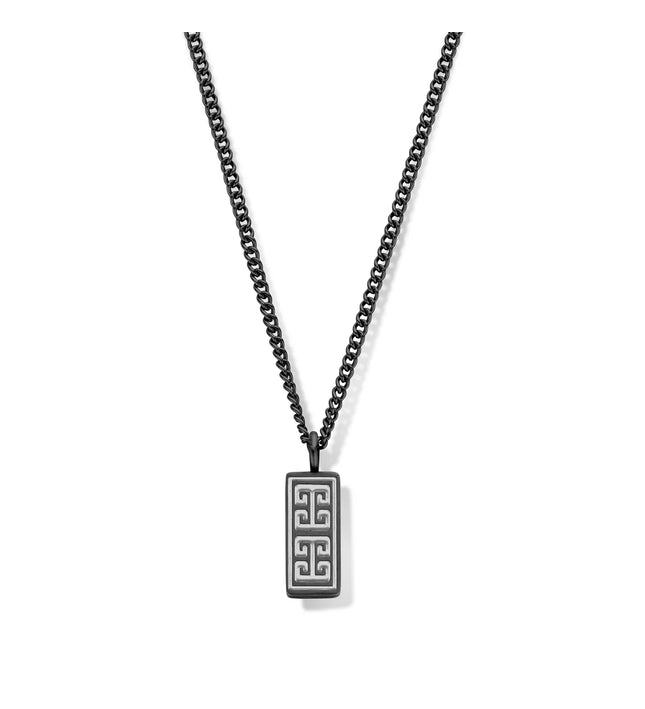Halskette mit rechteckigem Anhänger