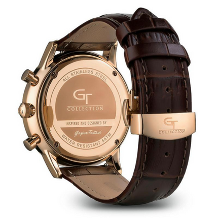 Chronograph mit Lederarmband