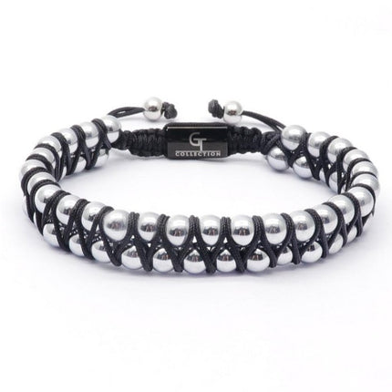 Herren-HÄMATIT-Doppelperlenarmband