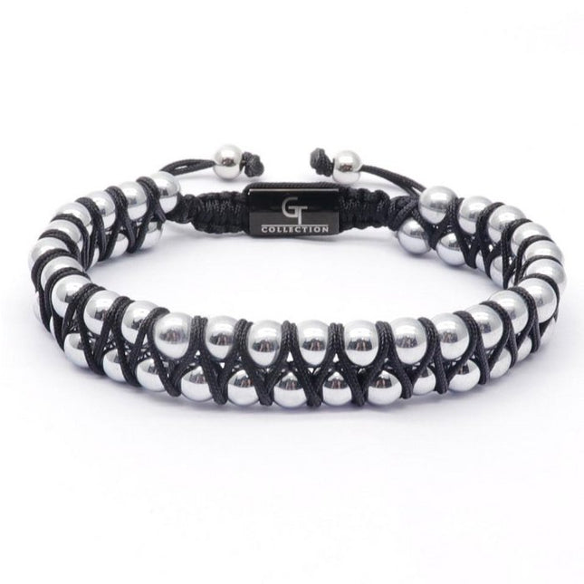 Herren-HÄMATIT-Doppelperlenarmband