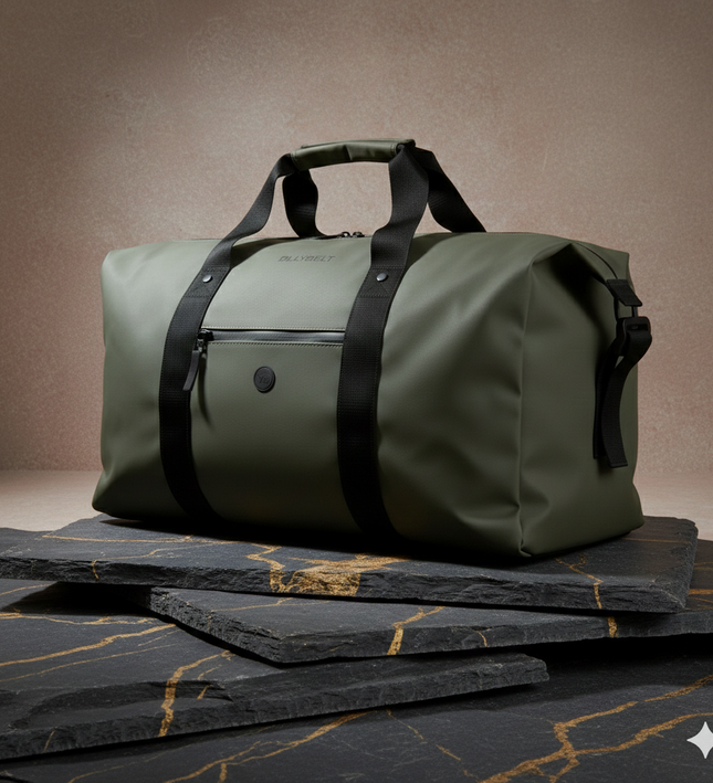 BILLYBELT NOMAD 37L | Wasserdichter Premium Weekender (Khaki)