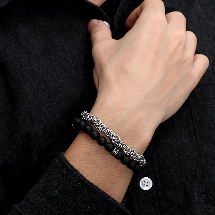 Wickelarmband mit Steinen