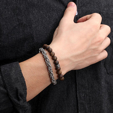 Wickelarmband mit Steinen