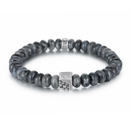 Armband mit Labradorit in Abakusform