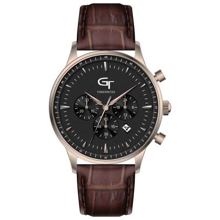 Chronograph mit Lederarmband