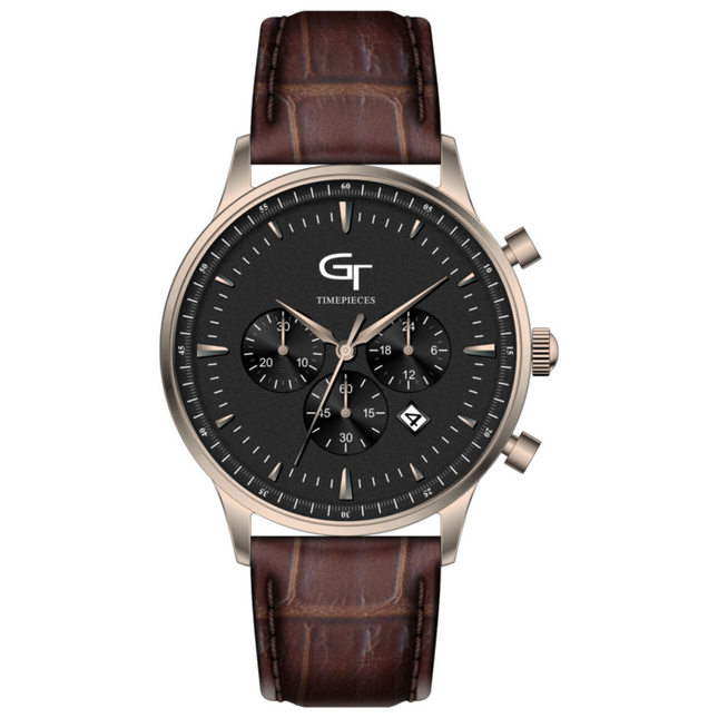 Chronograph mit Lederarmband
