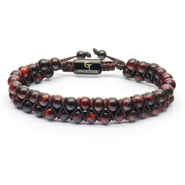 TIGERAUGE Doppelperlenarmband