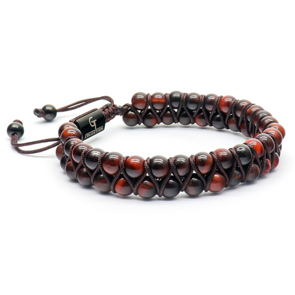 TIGERAUGE Doppelperlenarmband