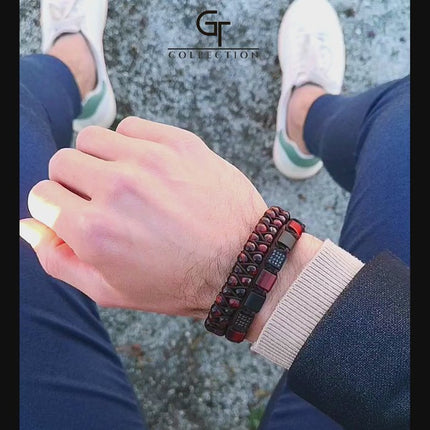 TIGERAUGE Doppelperlenarmband