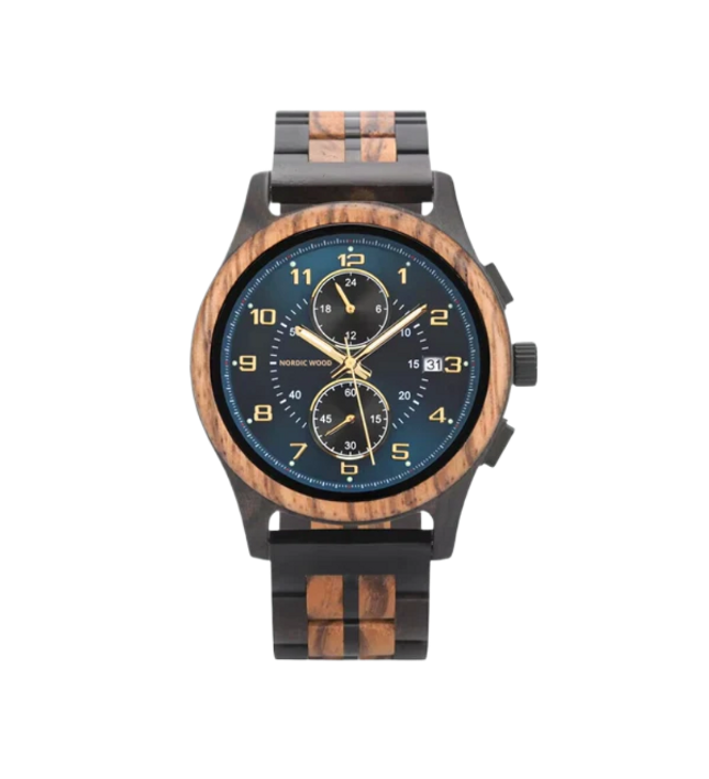 Blauer Horizont aus edlem Zebra- und Ebenholz